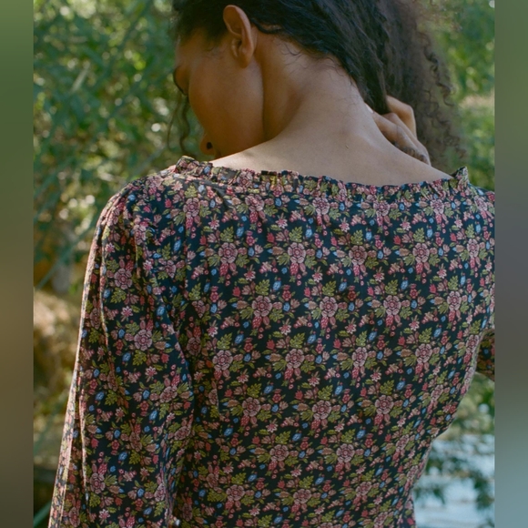 DÔEN NWT MARISA DRESS - NOIR FOREST FLORAL size medium - Picture 4 of 11